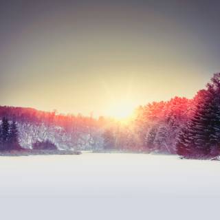 iPhone winter ice wallpaper