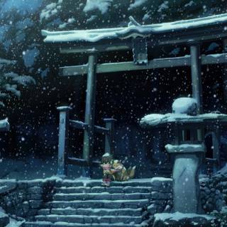 Tori gate winter wallpaper
