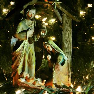 Christmas Nativity scenes wallpaper