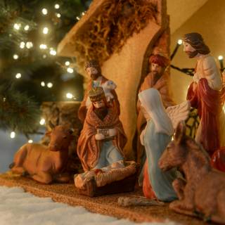 Christmas Nativity scenes wallpaper