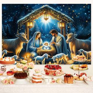 Christmas Nativity scenes wallpaper