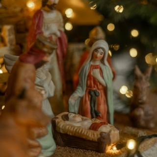 Christmas Nativity scenes wallpaper