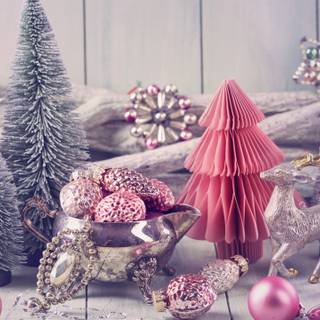 Christmas pastel desktop wallpaper