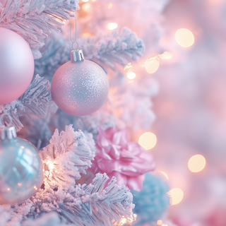 Christmas pastel desktop wallpaper