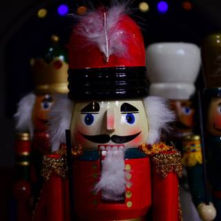 Christmas nutcrackers wallpaper