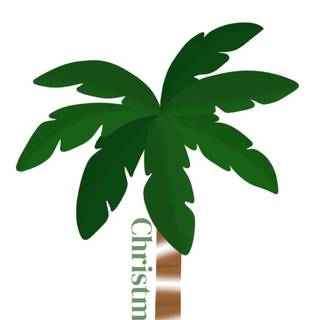 Christmas palm trees wallpaper