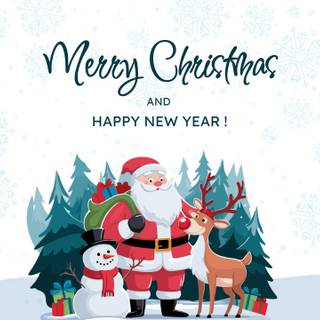 Merry Christmas 2025 HD wallpaper