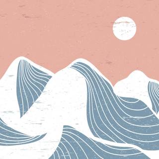 Minimal winter pattern wallpaper