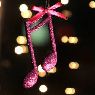 Christmas musical notes wallpaper