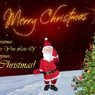 Merry Christmas 2025 HD wallpaper