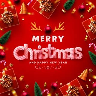 Merry Christmas 2025 HD wallpaper
