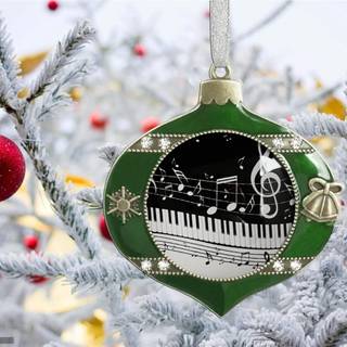 Christmas musical notes wallpaper