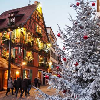 Winter Europe Christmas wallpaper