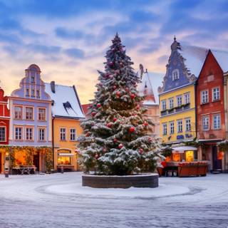 Winter Europe Christmas wallpaper
