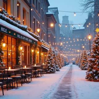 Winter Europe Christmas wallpaper