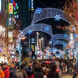 Winter Korean Christmas wallpaper