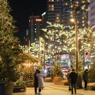 Winter Korean Christmas wallpaper