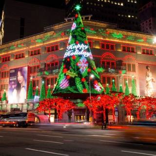 Winter Korean Christmas wallpaper