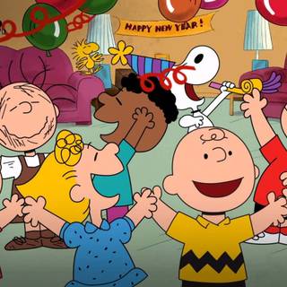 New Year Charlie Brown wallpaper