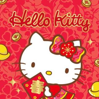 Kitty New Year wallpaper