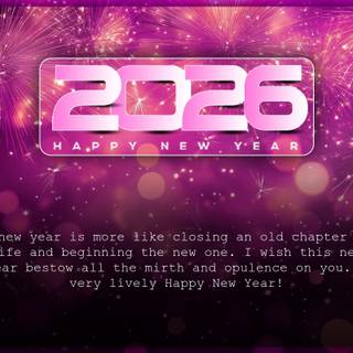 Happy New Year 2026 whish wallpaper