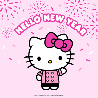 Kitty New Year wallpaper