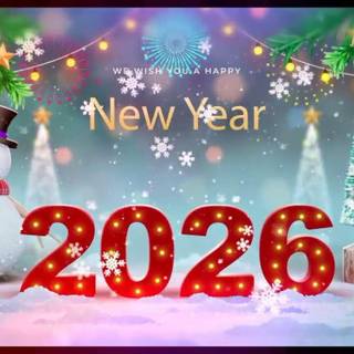 Happy New Year 2026 whish wallpaper