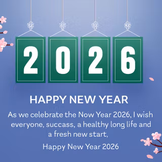 Happy New Year 2026 whish wallpaper