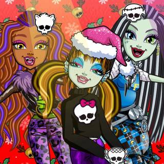 Christmas Monster High wallpaper