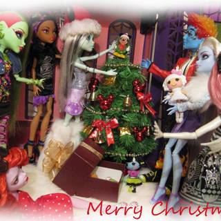 Christmas Monster High wallpaper