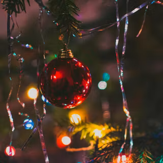 Christmas lights night wallpaper