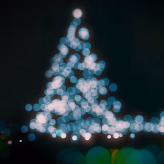 Christmas lights night wallpaper