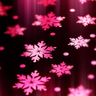 Pink and black Christmas wallpaper