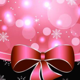 Pink and black Christmas wallpaper