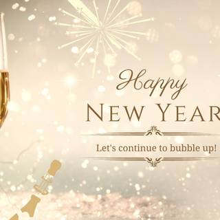 Beige New Year wallpaper