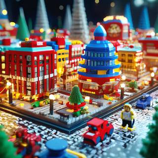 Lego New Year wallpaper