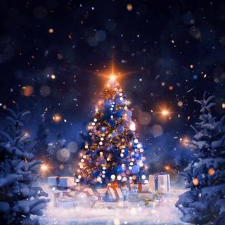 Christmas iPhone 14 Pro Max wallpaper