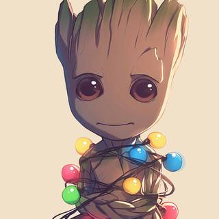 Christmas Guardians of The Galaxy wallpaper