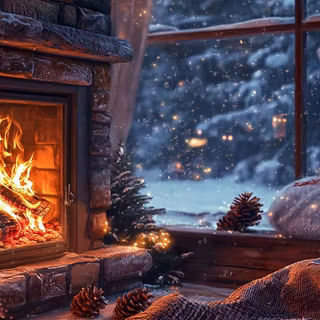 Winter coffee holiday iPad wallpaper