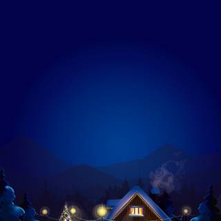 Simple winter iPhone wallpaper