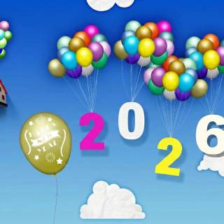 2026 New Year 8k wallpaper