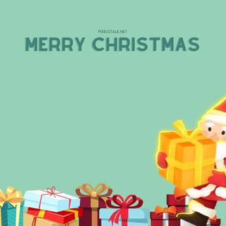 Cartoon Christmas laptop wallpaper