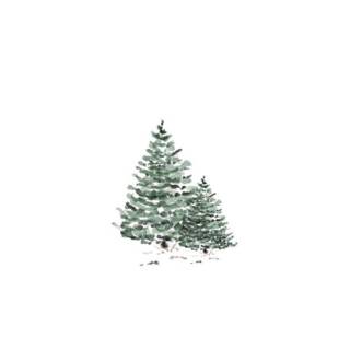 Simple Christmas trees wallpaper