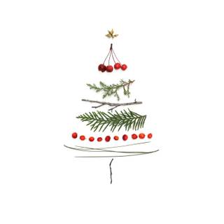 Simple Christmas trees wallpaper