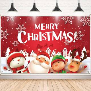 Merry Christmas banner wallpaper