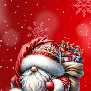 Cute Christmas knome wallpaper