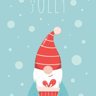 Cute Christmas knome wallpaper