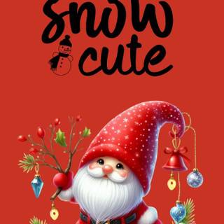 Cute Christmas knome wallpaper
