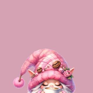 Cute Christmas knome wallpaper