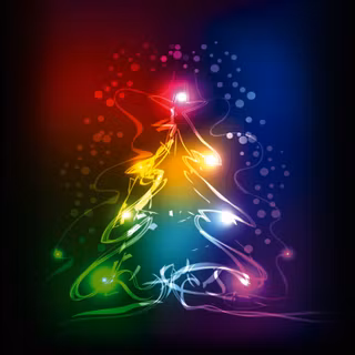 Christmas futuristic wallpaper